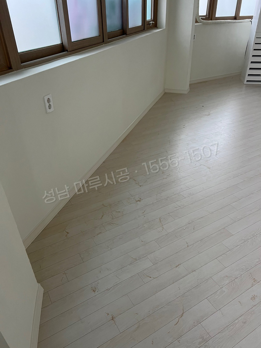 성남 마루시공 바닥공사업체 시공 후